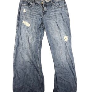 Hollister Blue Distressed Boyfriend Jeans